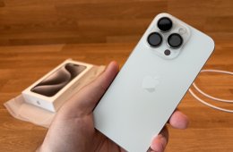 Apple iPhone 15 Pro – 128 GB – Fehér titán – Magyarországi vásárlás
