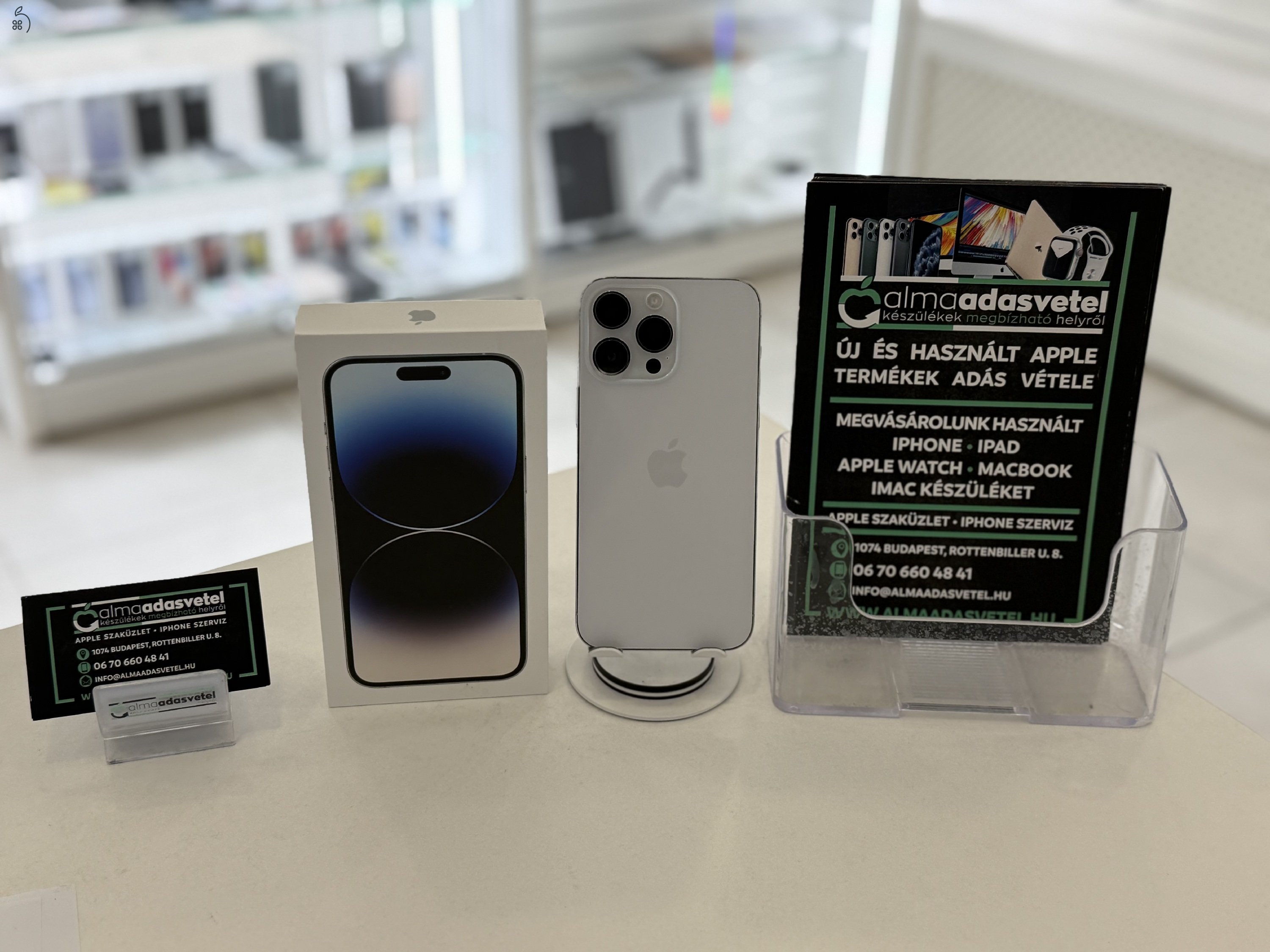 iPhone 14 Pro Max 256GB Független Újszerű/1-3 hónap gar./Akku 85%/p4250