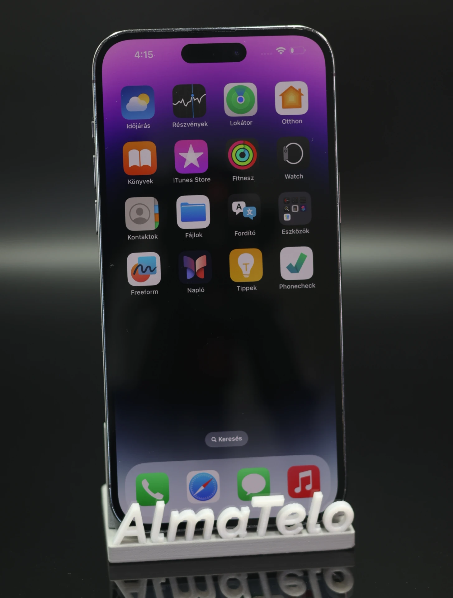 Apple iPhone 14 Pro Max 256 GB Deep Purple 100% akku - 12 HÓ GARANCIA