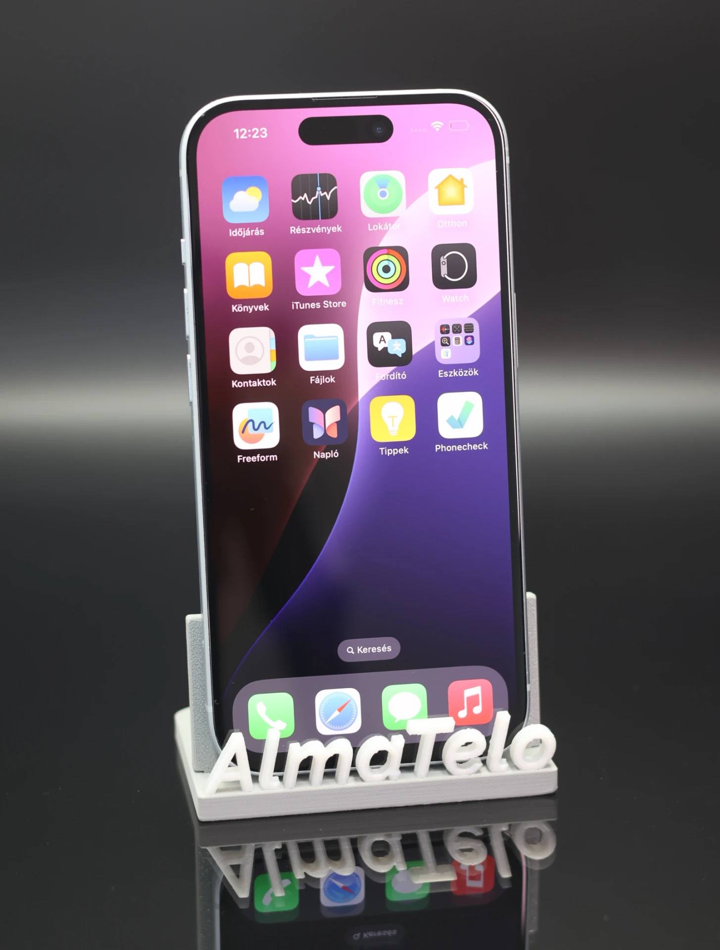 Apple iPhone 15 128 GB Blue Titanium 100% akku - 12 HÓ GARANCIA