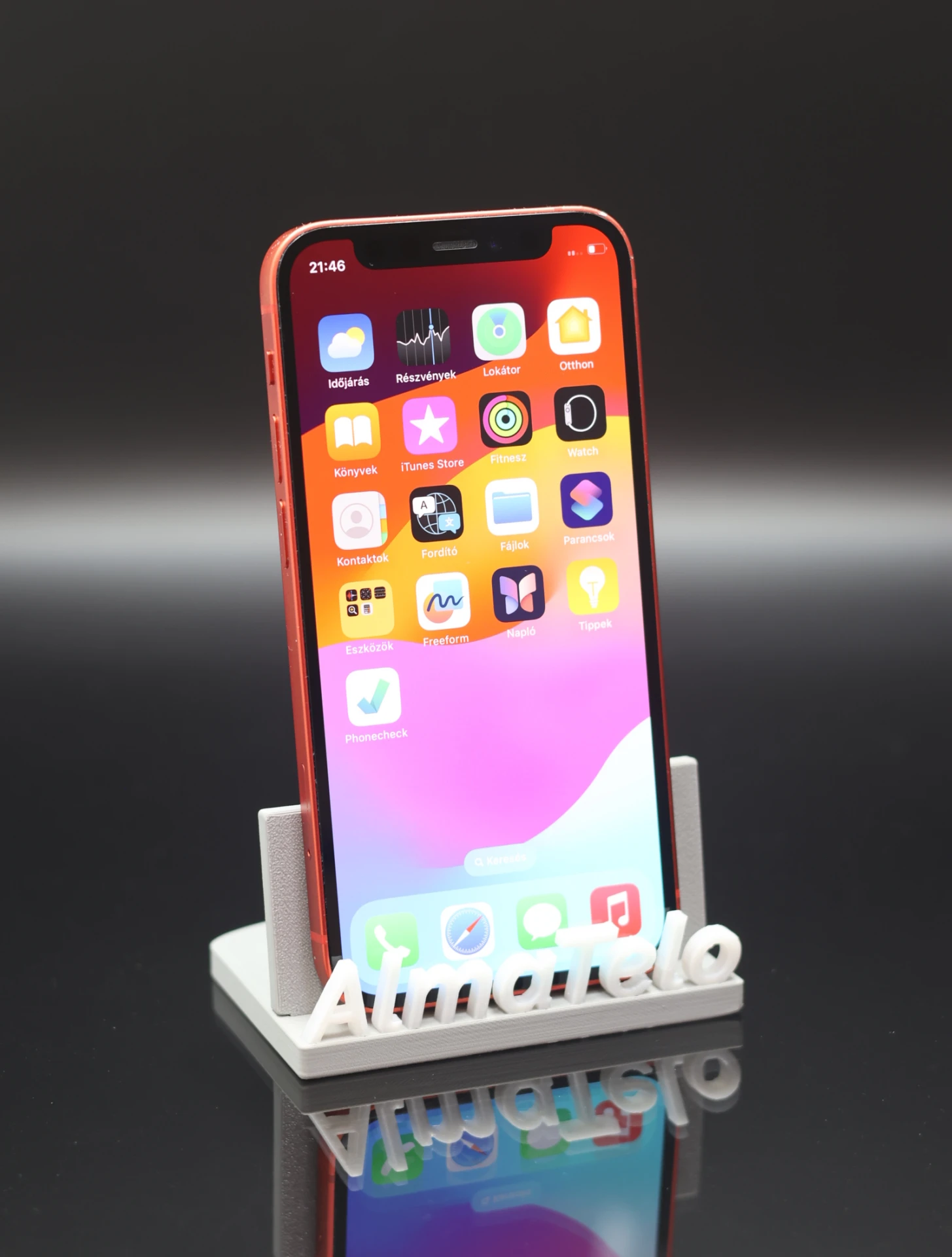 Apple iPhone 12 Mini 64 GB PRODUCT RED 100% akku - 12 HÓ GARANCIA
