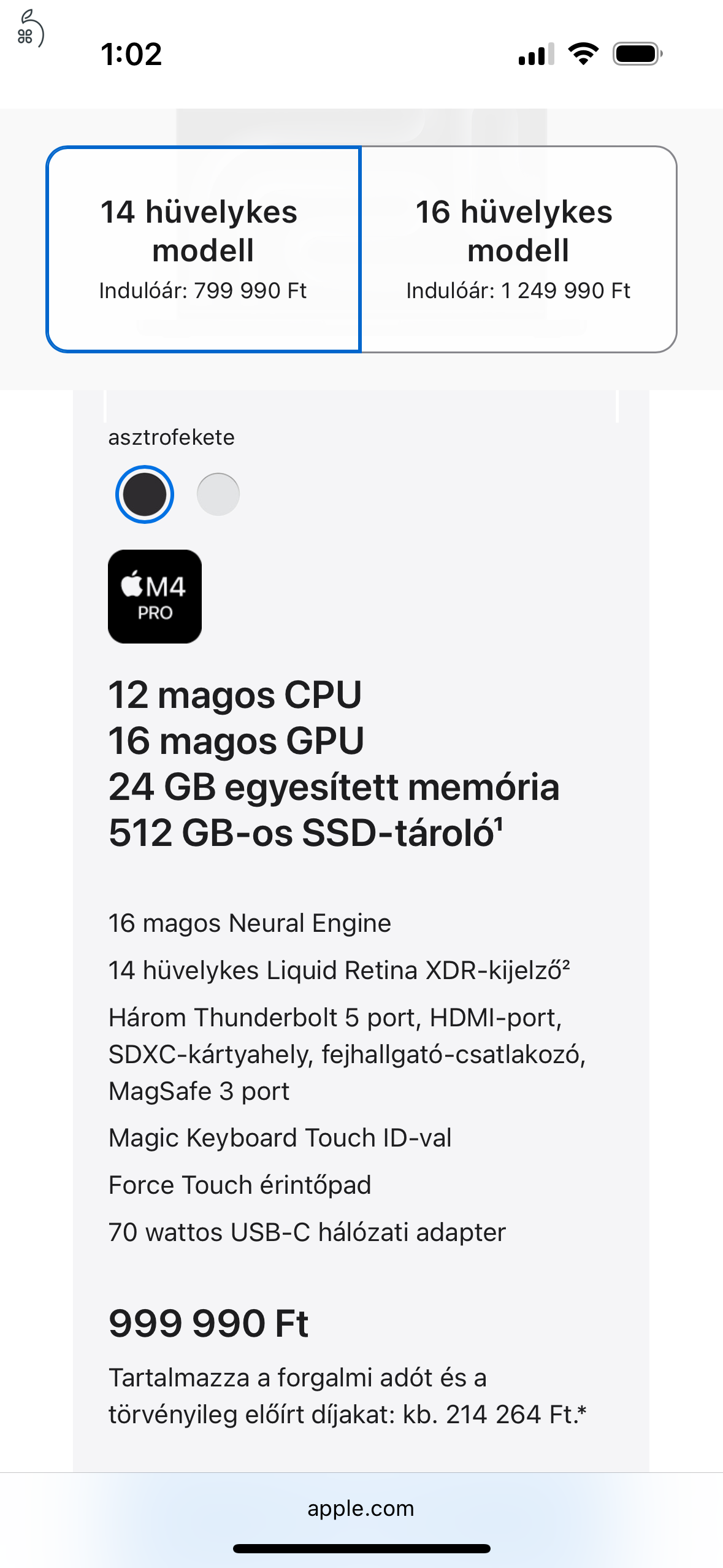 2024 MacBook Pro Retina 14