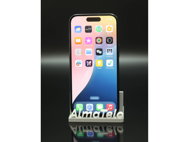 Apple iPhone 15 128 GB Black Titanium 100% akku - 12 HÓ GARANCIA