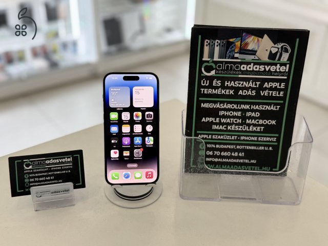 iPhone 14 Pro 128GB Független Mint Az Új/1-3 hónap gar./Akku 91%/p4257