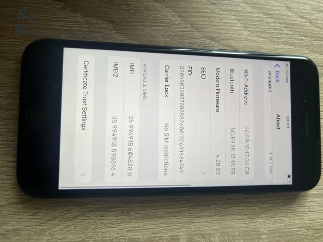 IPHONE SE 3 (2022) 128GB NAGYON SZÉP, MAGAS AKKUÁLLAPOT, ÜZLETBŐl