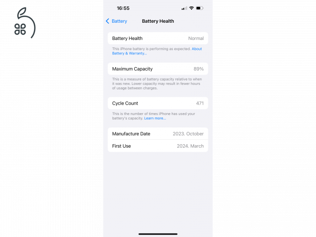 iPhone 15 256 GB(kék)