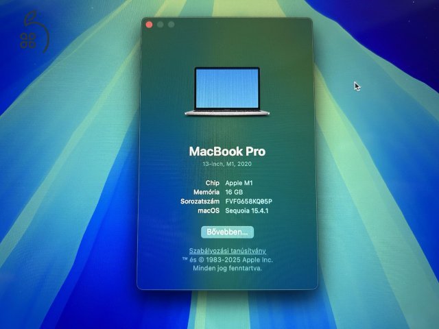 Apple Macbook Pro 13 M1, 16GB RAM, 512 GB SSD