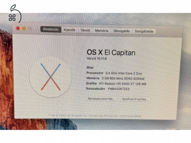 Eladó Apple iMac A1224
