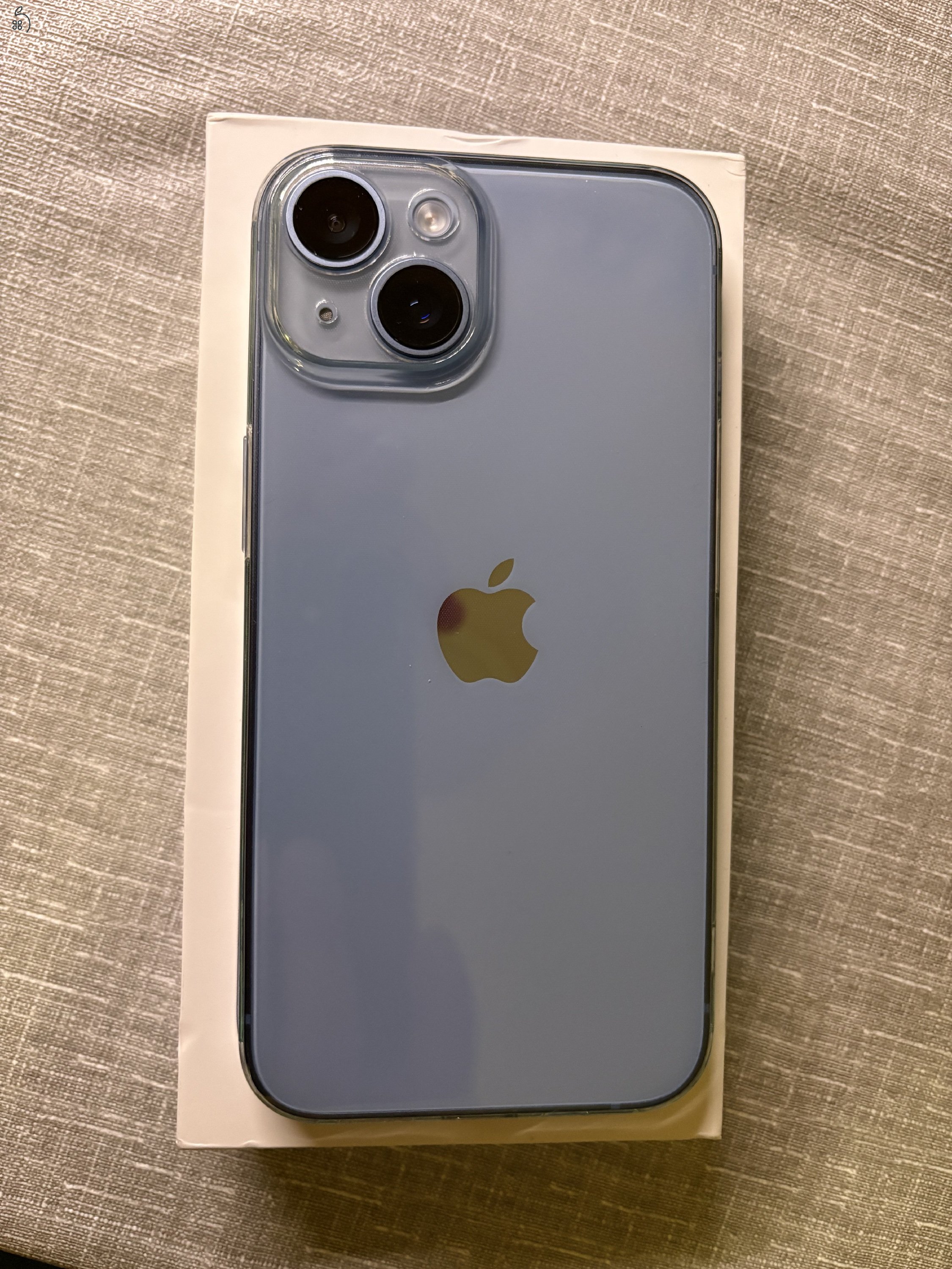 Iphone 14 128GB kék Apple garanciával, 100% akku, újszerű, tökéletes állapot, tokkal és új fóliával
