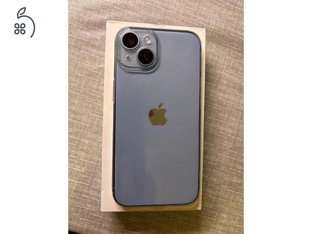Iphone 14 128GB kék Apple garanciával, 100% akku, újszerű, tökéletes állapot, tokkal és új fóliával