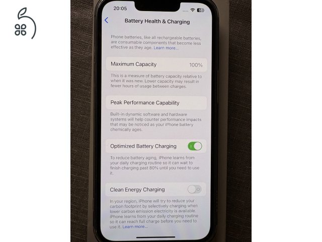 Iphone 14 128GB kék Apple garanciával, 100% akku, újszerű, tökéletes állapot, tokkal és új fóliával