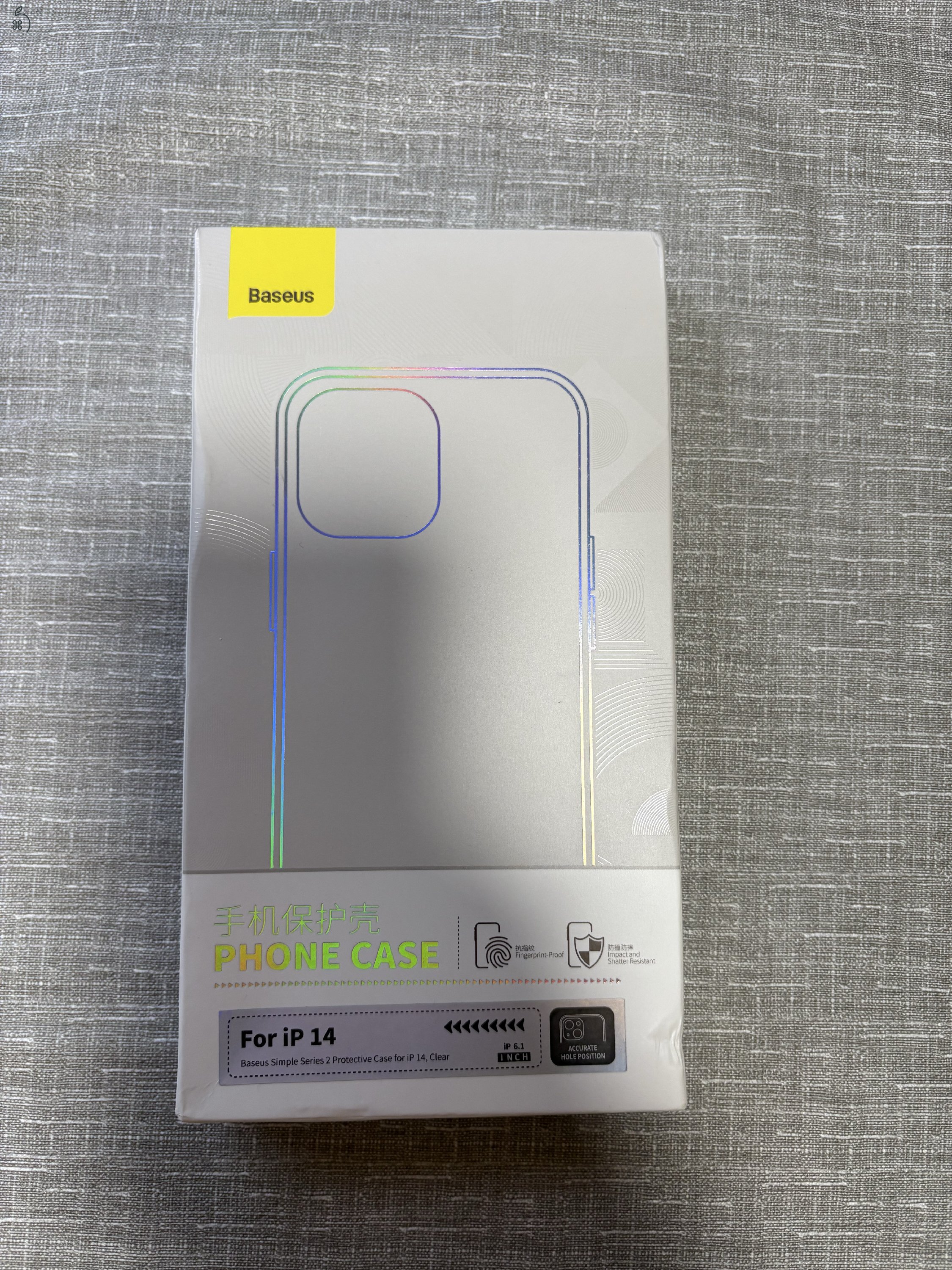 Új Iphone 13/13Pro és 14 Baseus átlátszó szilikon tok