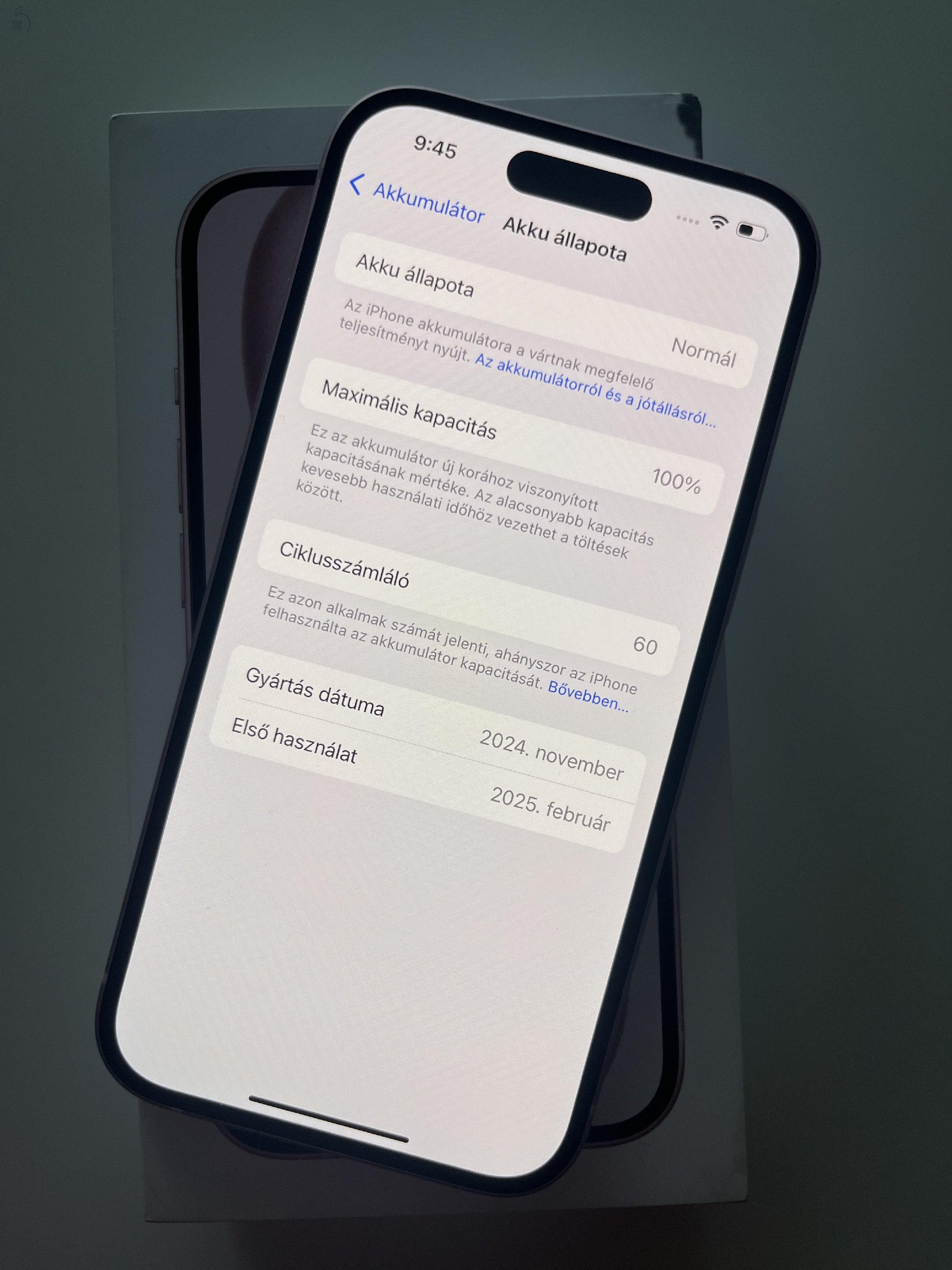 iPhone 15 128GB Apple garancia! Akku 100%! Független! 