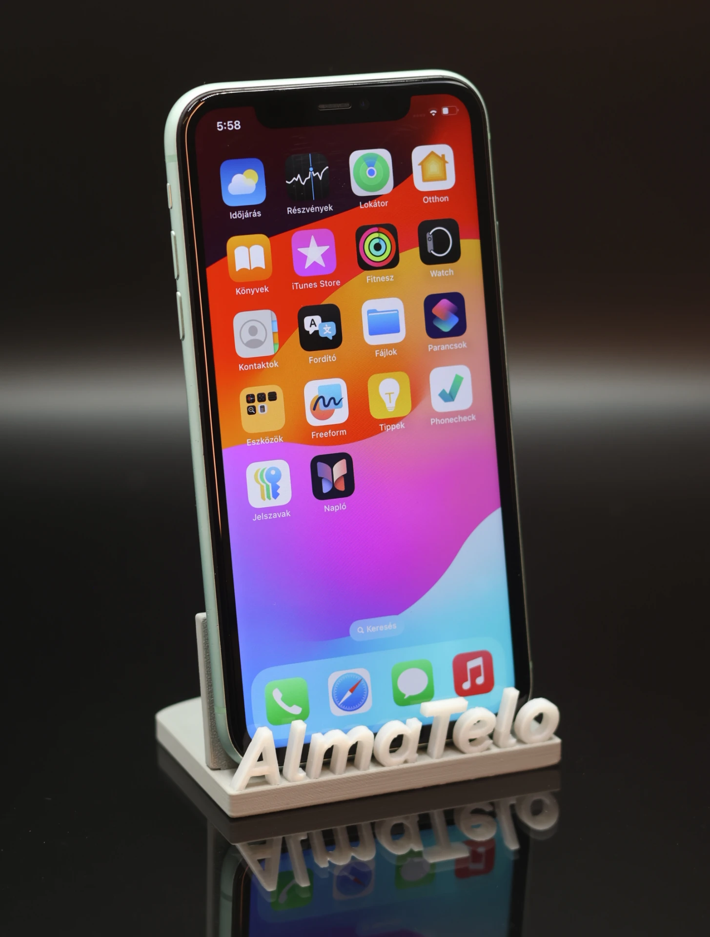 Apple iPhone 11 128 GB Green 100% akku - 12 HÓ GARANCIA