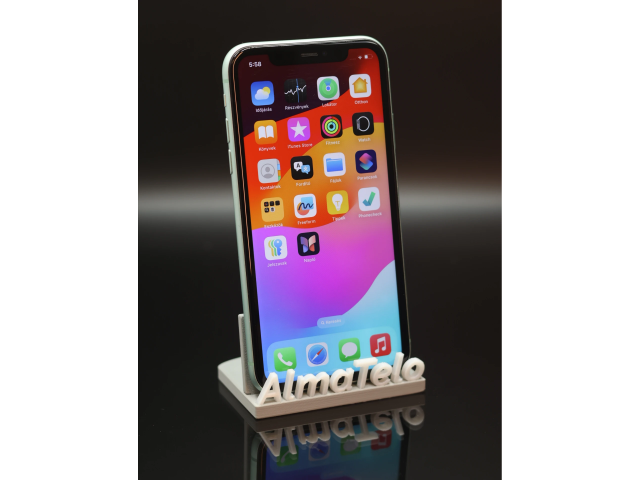 Apple iPhone 11 128 GB Green 100% akku - 12 HÓ GARANCIA