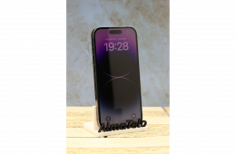 Apple iPhone 14 Pro 128 GB Deep Purple 100% akku - 12 HÓ GARANCIA