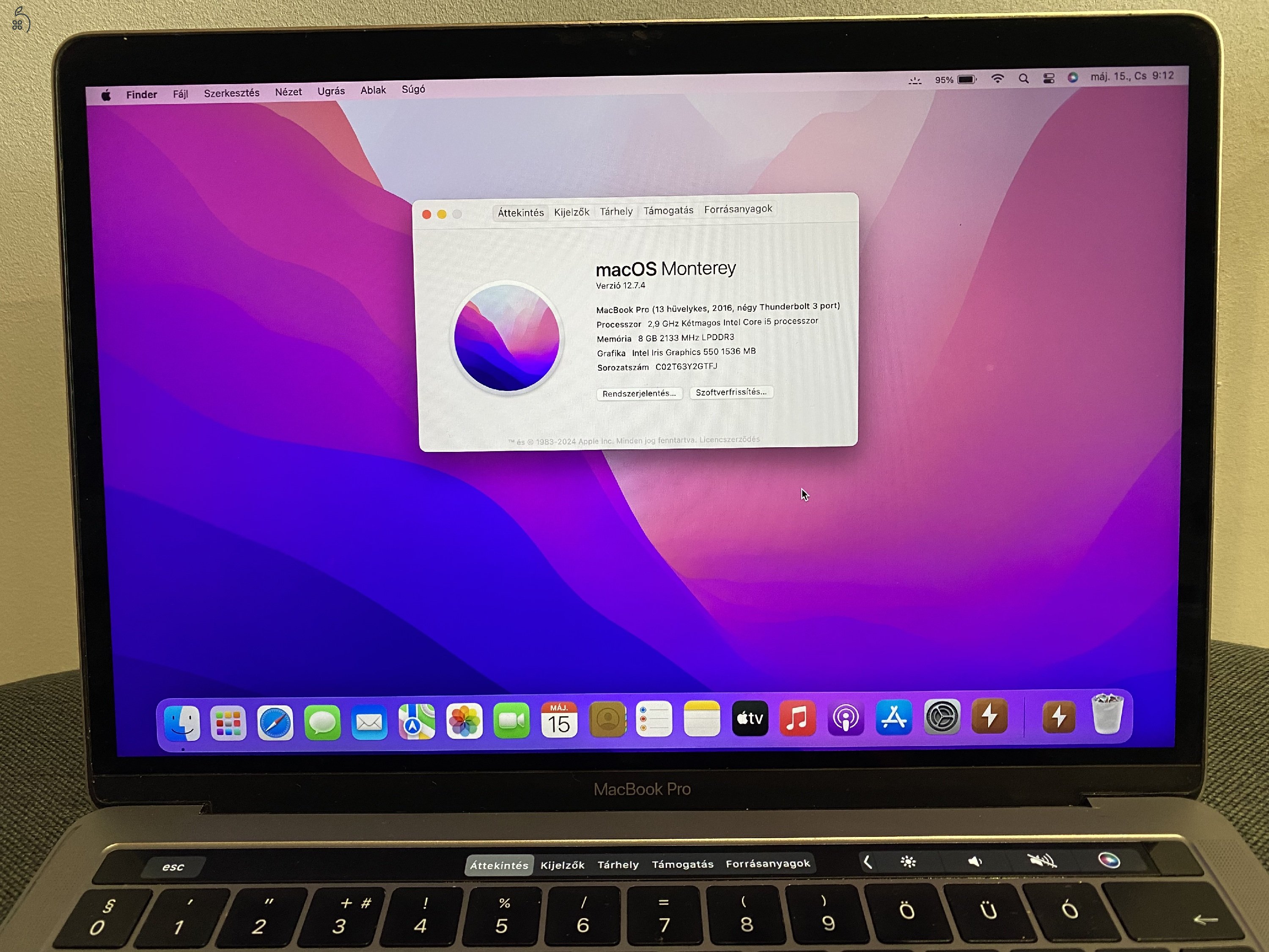 Apple MacBook Pro 2016 HIBÁS!