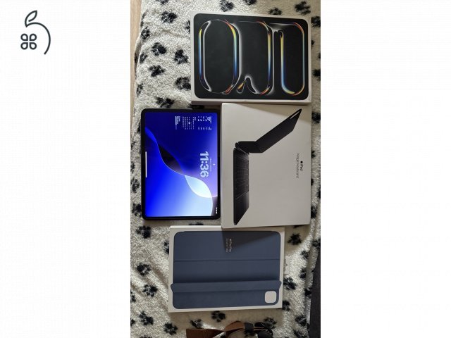 IPad Pro 256gb asztroszürke 2027.05.31-ig garanciális! + Eredeti Magic Keyboard tok+ Smart Folio!