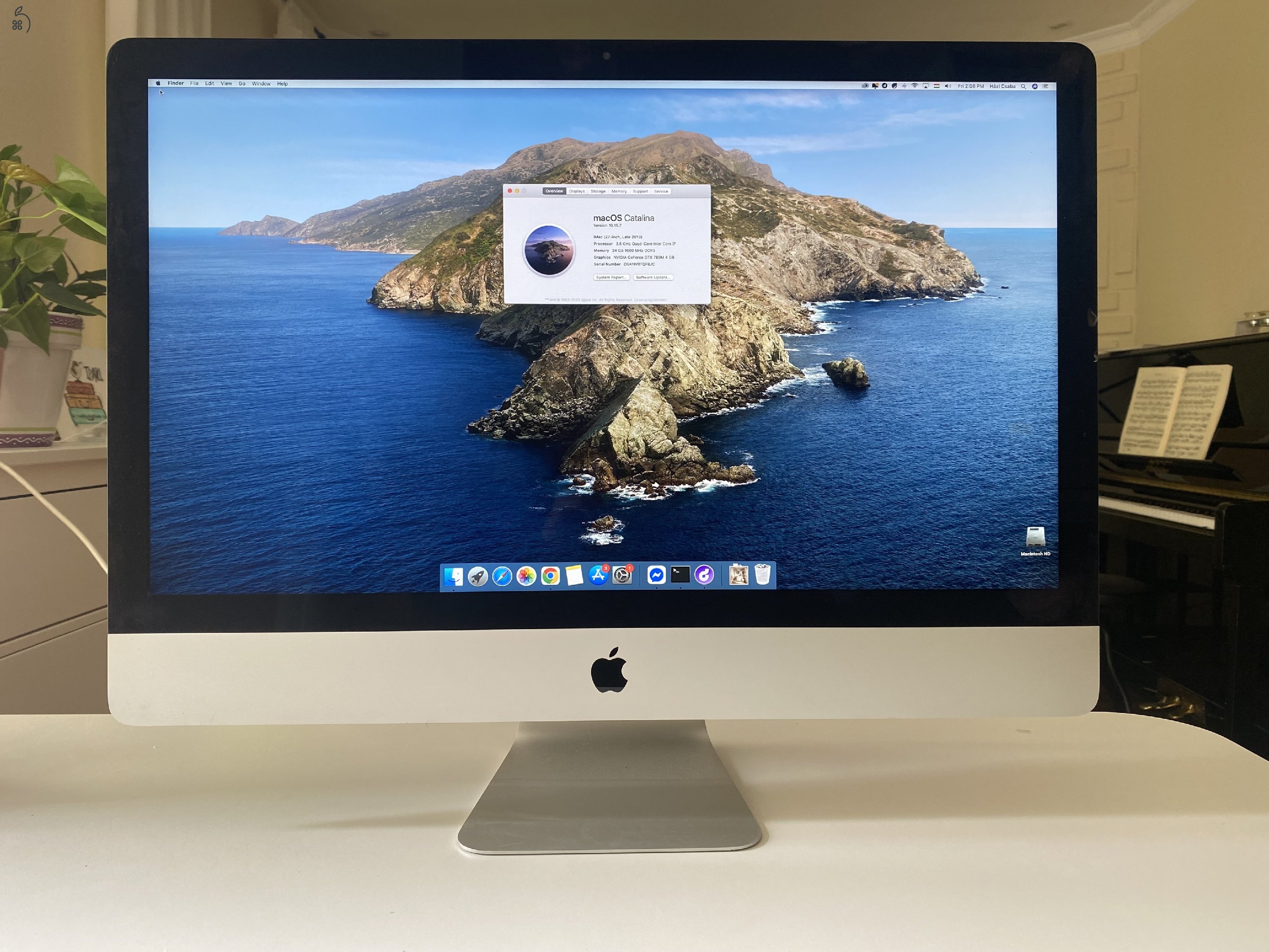 iMac (27-inch, Late 2013) 3,5 GHz i7 24GB 250 GB SSD