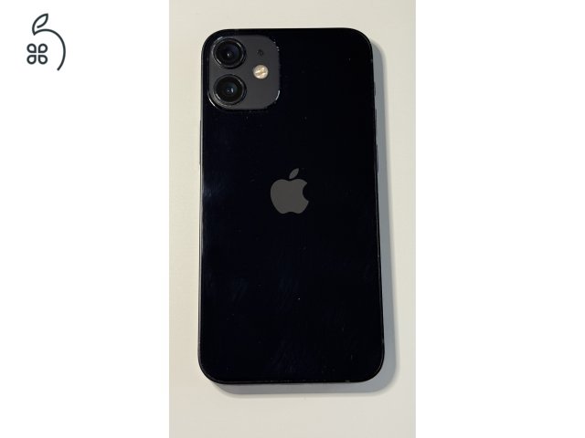 iPhone 12 Mini 128Gb / fekete / független / 100% akku / eredeti doboz