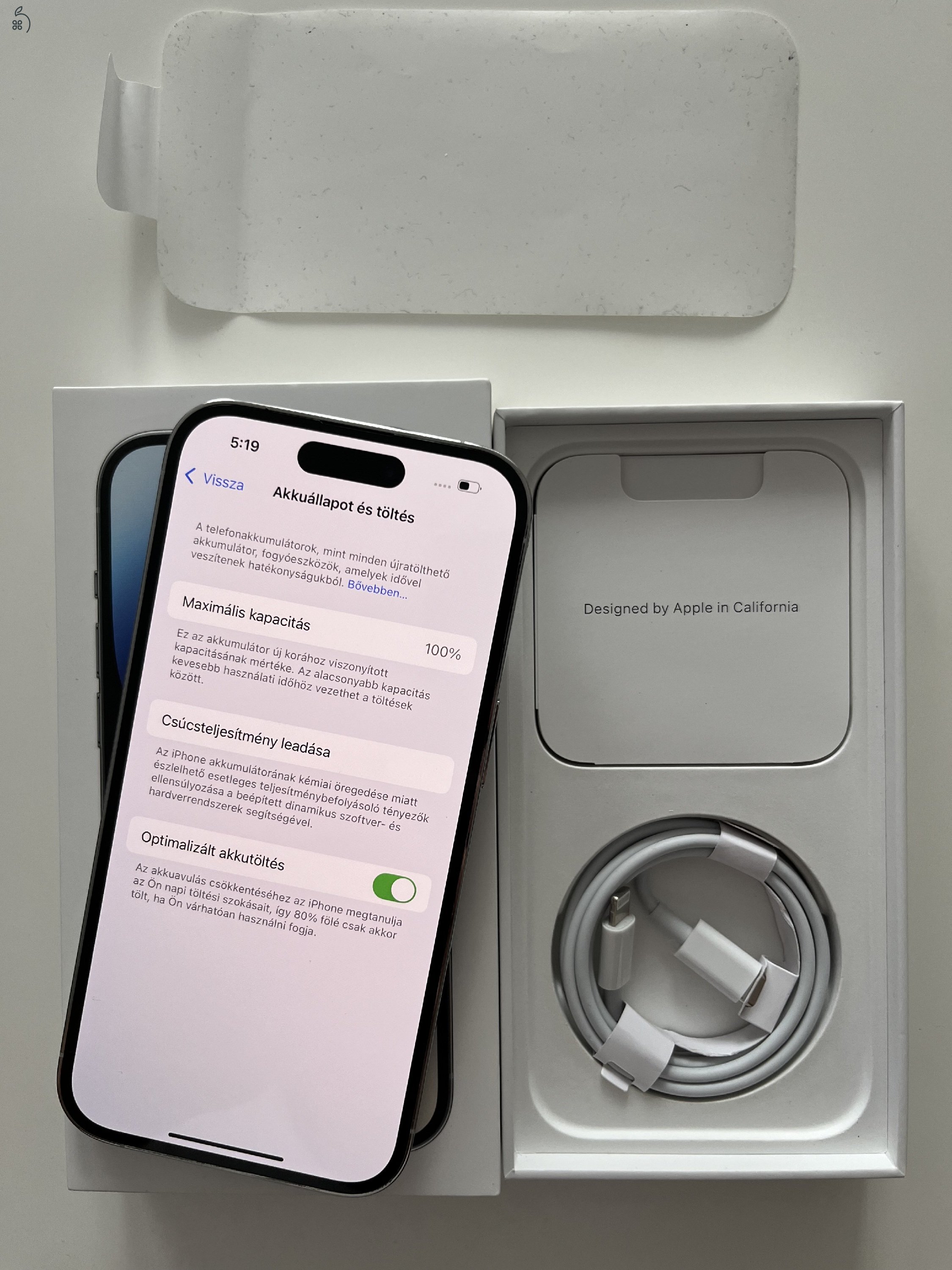 iPhone 14 Pro 128GB Makulátlan! Akku 100%!