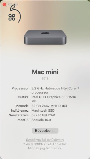 MacMini 2018 i7, 32GB, 1TB