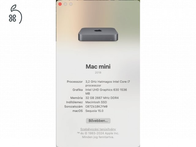 MacMini 2018 i7, 32GB, 1TB
