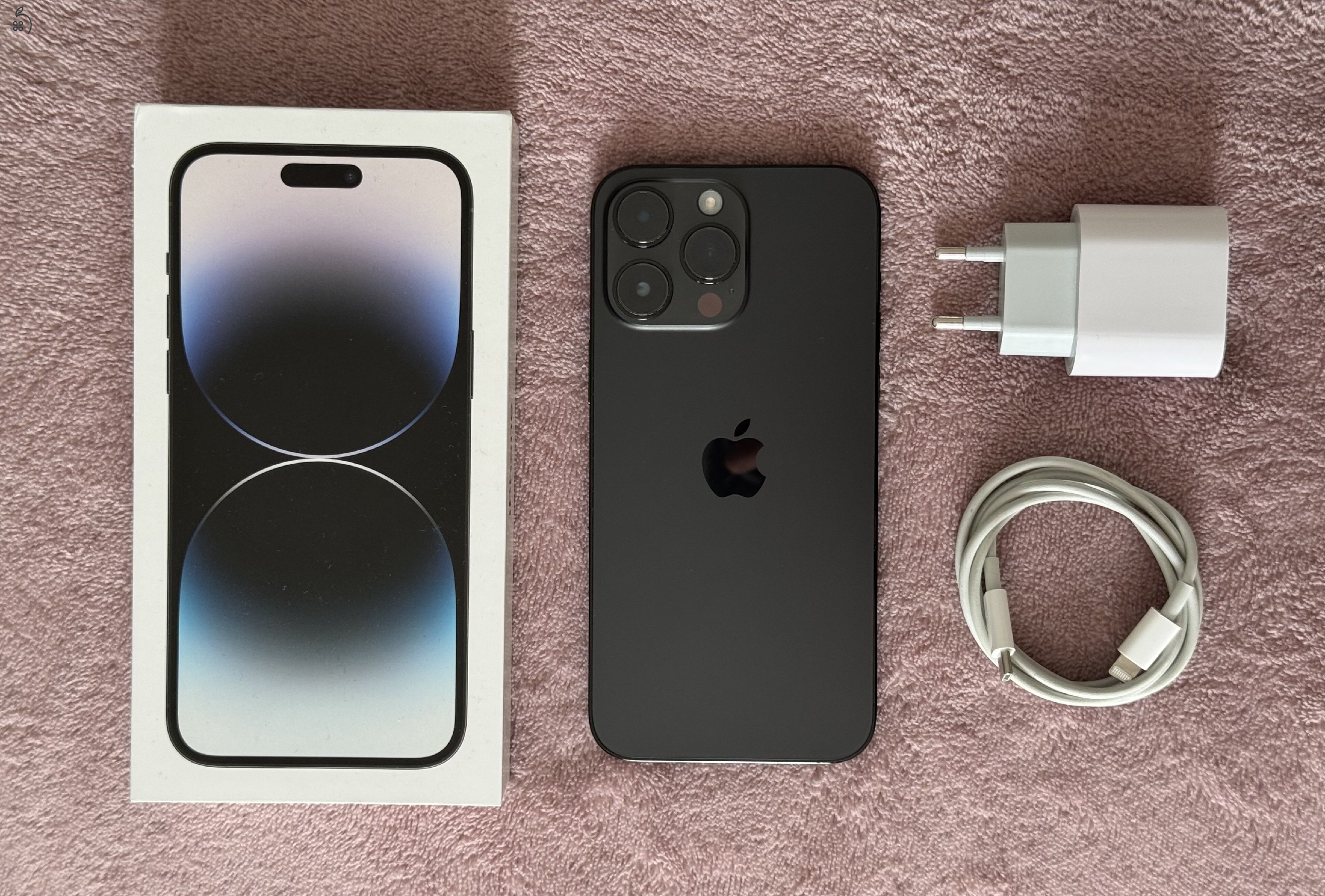 iPhone 14 Pro Max 128GB - AKKU 90% - Jótállás 2026.08.-hóig, kártyafüggetlen, szép állapotban