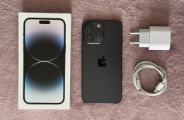 iPhone 14 Pro Max 128GB - AKKU 90% - Jótállás 2026.08.-hóig, kártyafüggetlen, szép állapotban