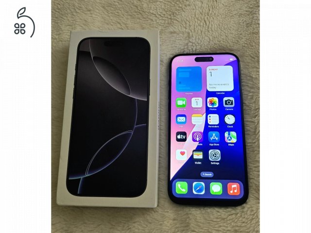 Apple iPhone 16 Pro Max - 1 TB - Fekete Titán (Feloldott Garancia)