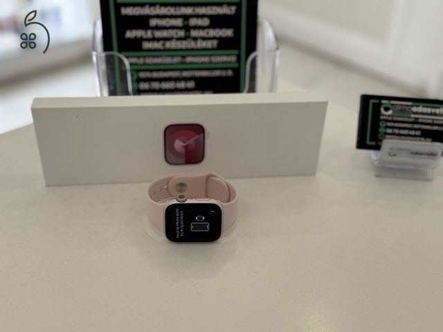 Apple Watch 9 45mm Megkímélt/1-3 hónap gar./Akku 100%/p4263