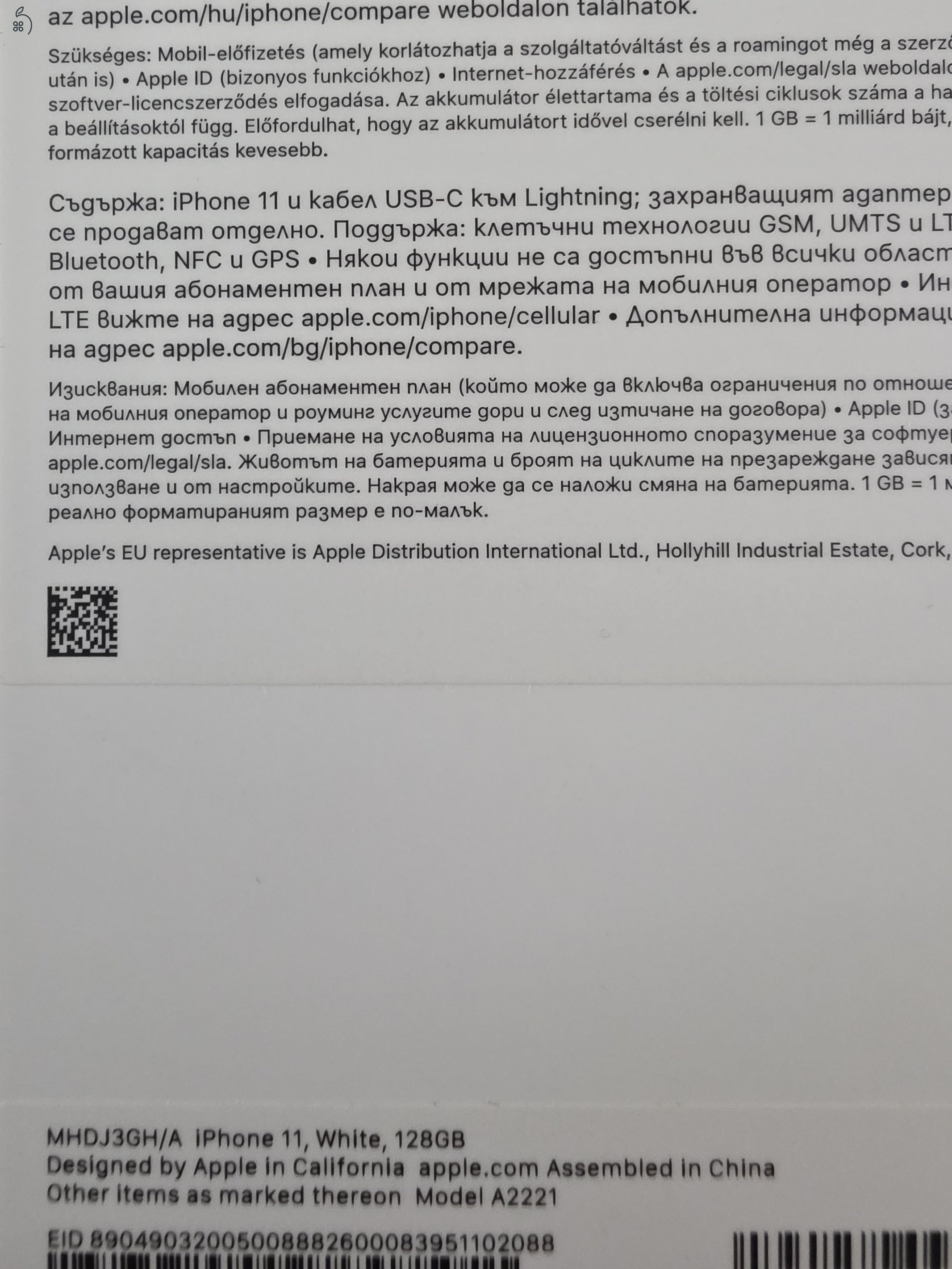iPhone 11 128GB nagyon szép állapotban eladó