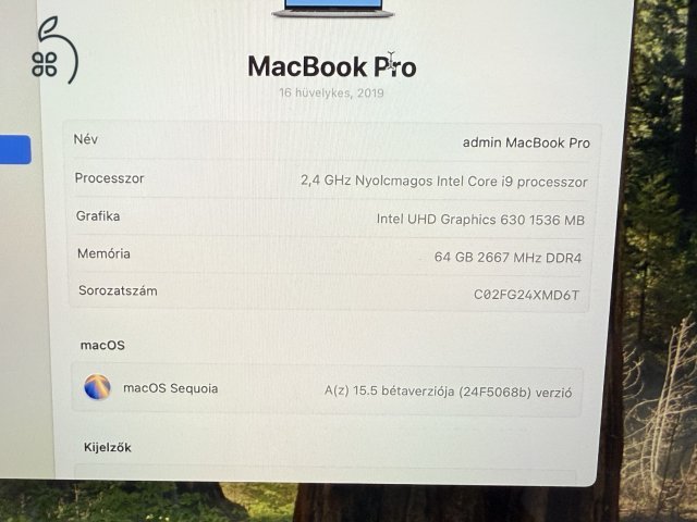 MacBook Pro 2019 16