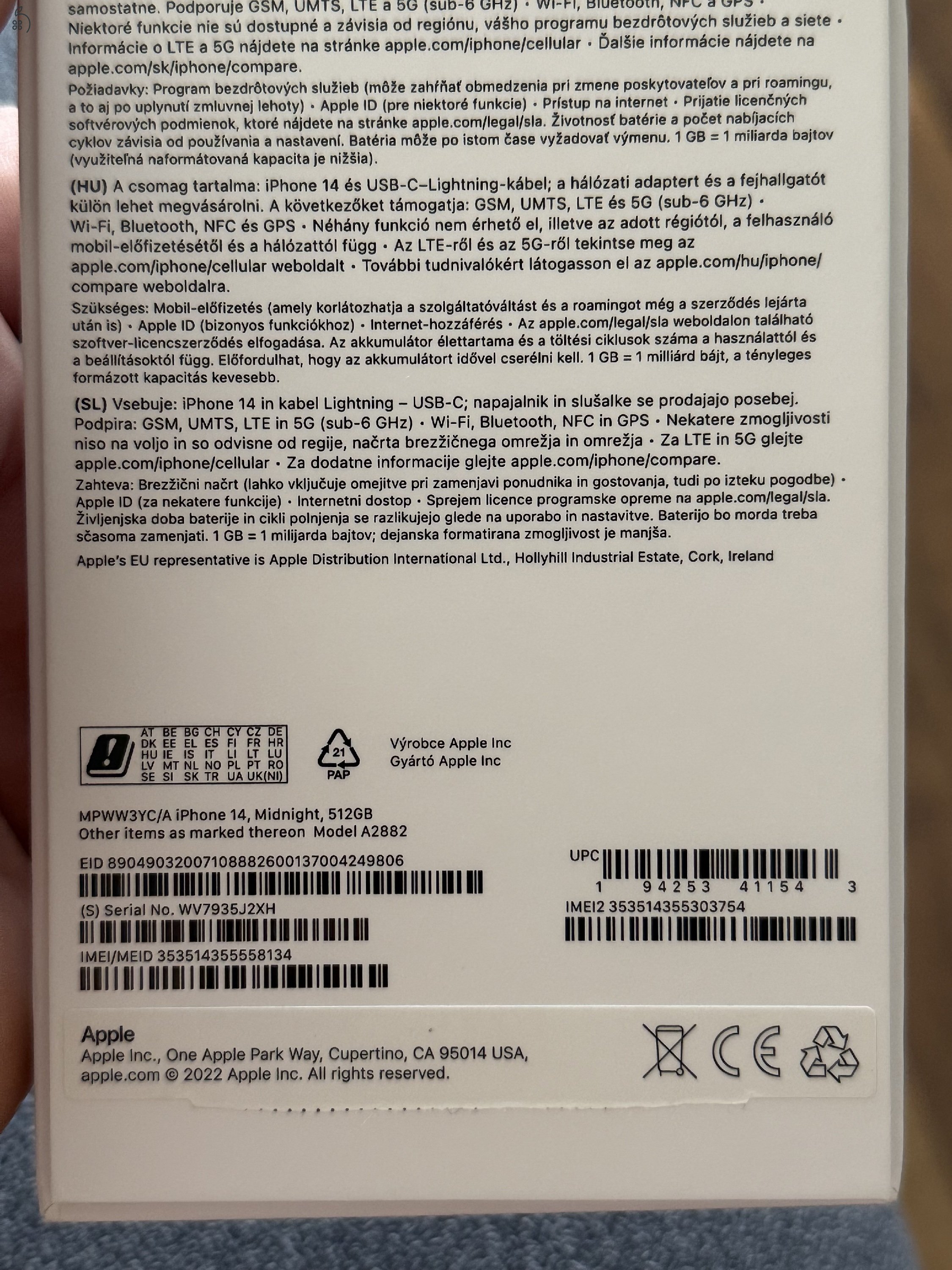 Apple Iphone 14 Midnight 512GB