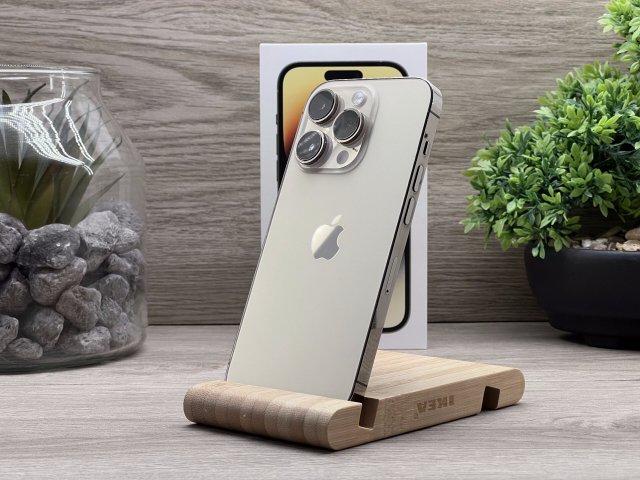 iPhone 14 Pro Gold 128GB 2 ÉV Garanciával Számlával Aksi 93%