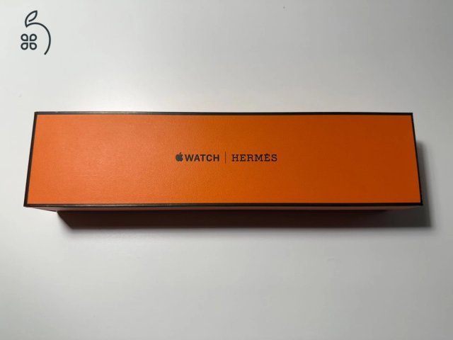 tanúsított Apple Watch Series 10 rozsdamentes acél 46 mm, Hermes Navy Torsade Band.,
