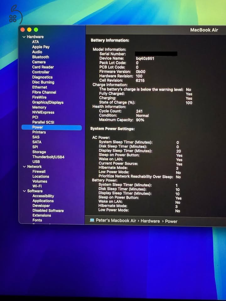 Macbook Air M2, 16gb 1tb tárhely, makulátlan