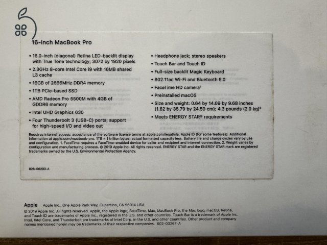 MacBook Pro 16'