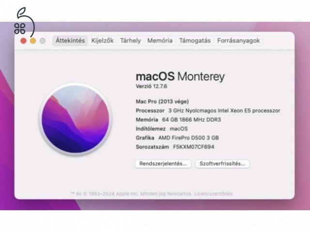 Apple Mac Pro 64GB RAM, 1TB SSD