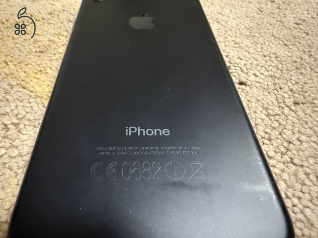 Apple iPhone 7, fekete, 32 GB jó állapotban lévő készülék