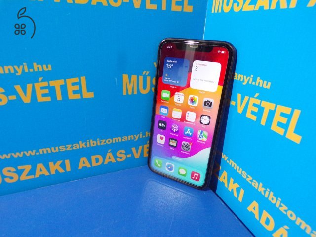 Apple iPhone XR 128GB Mobiltelefon jótállással Kijelző FÓLIÁS!