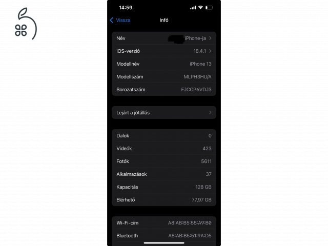 128 GB Iphone 13 