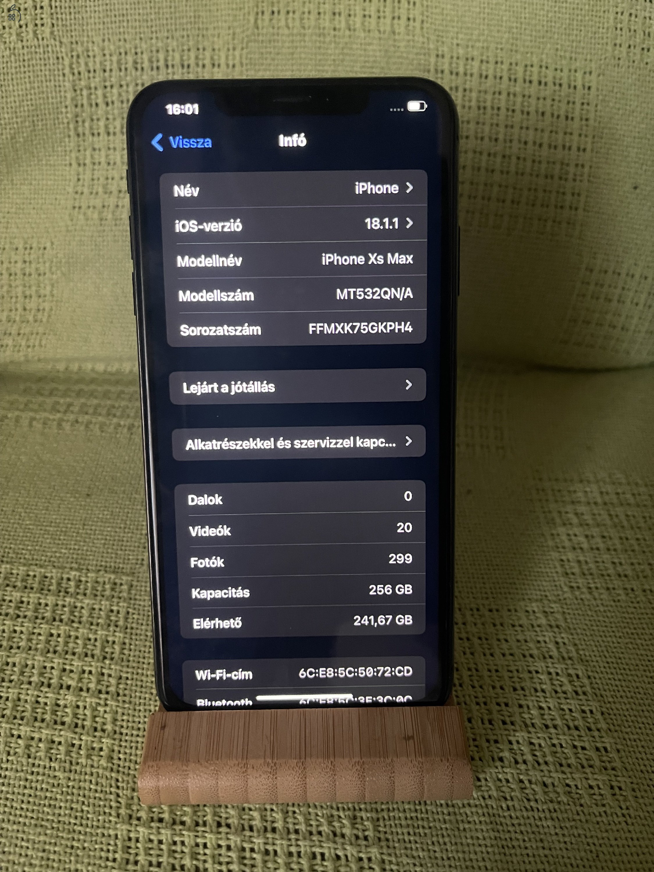 Iphone XS Max 256 gb