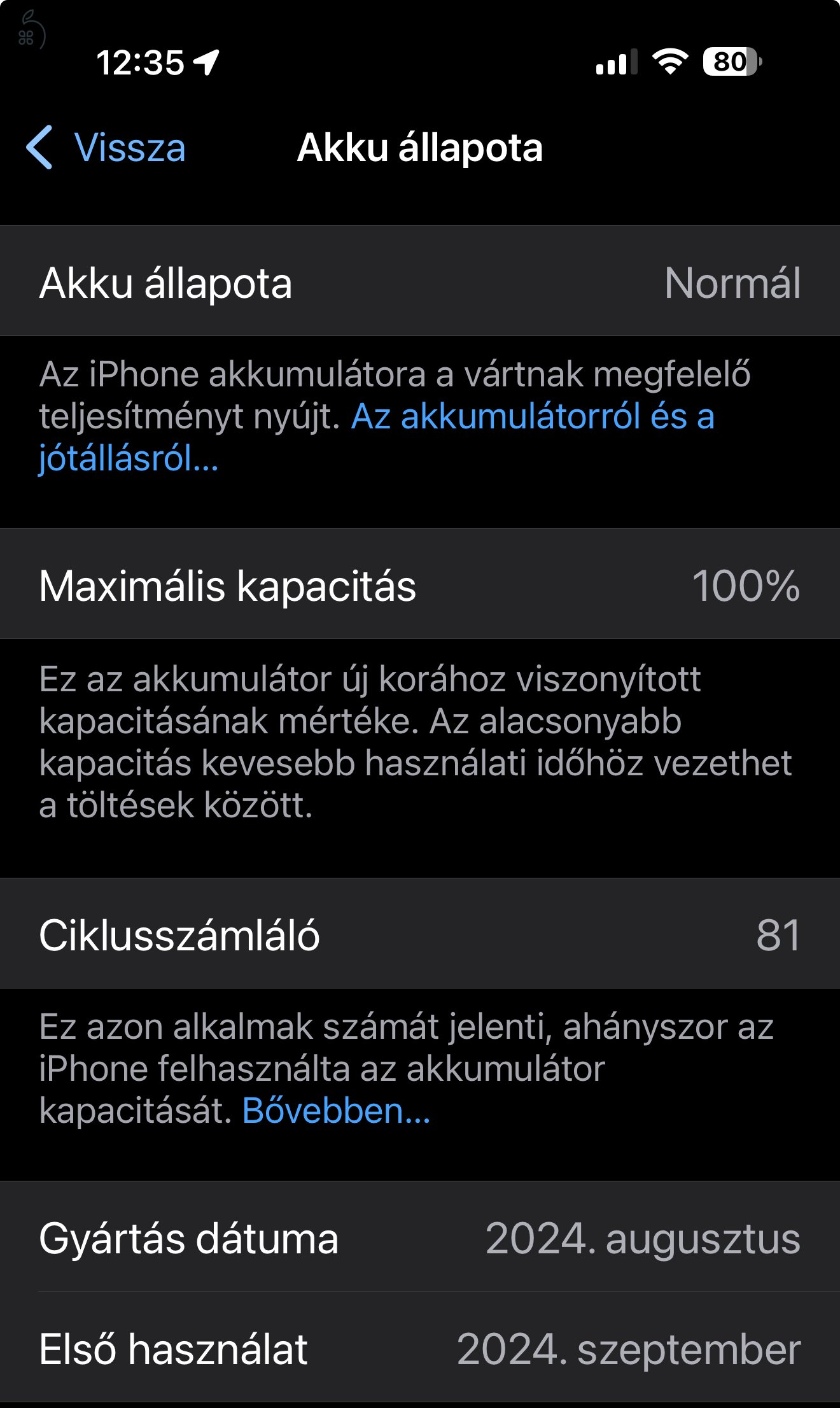 iPhone 16 ProMax 256GB fehér