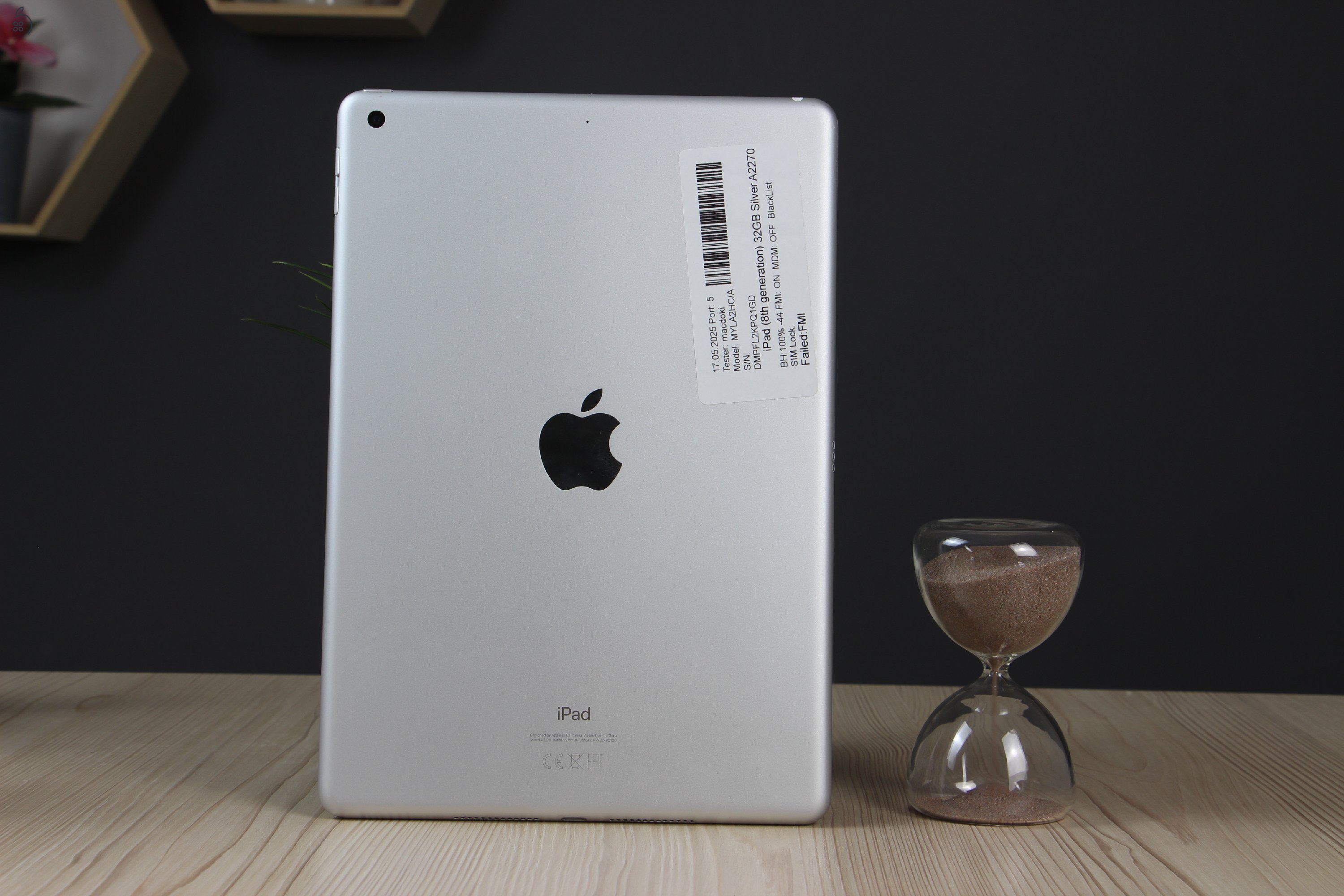 Használt Apple iPad 8 32GB Wifi Space Gray A+ US-6753