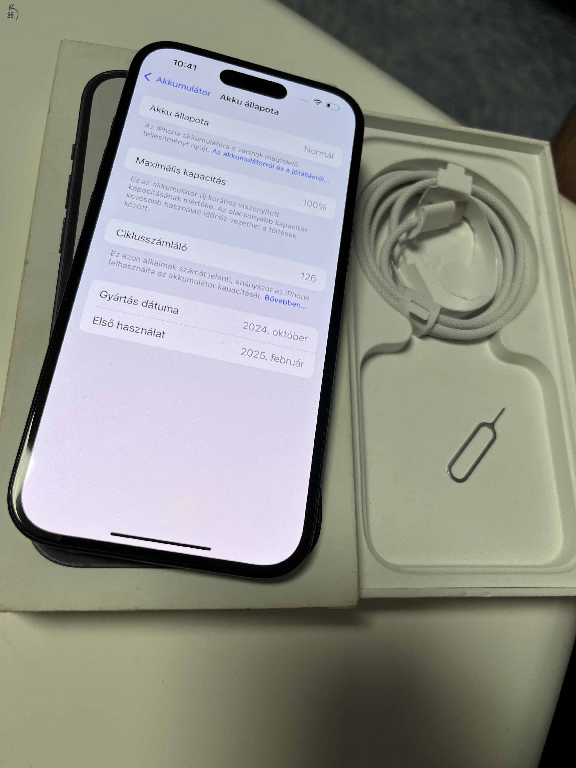 iPhone 15 128GB Apple garancia! Akku 100%!