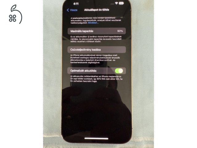 Apple Iphone 13 Pro Max 512Gb Gyári Akku 90%
