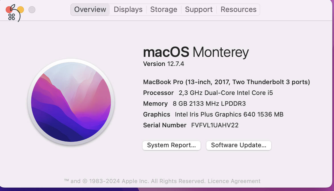 Apple Macbook Pro 13” 2017 128 GB Angol Billentyűzet
