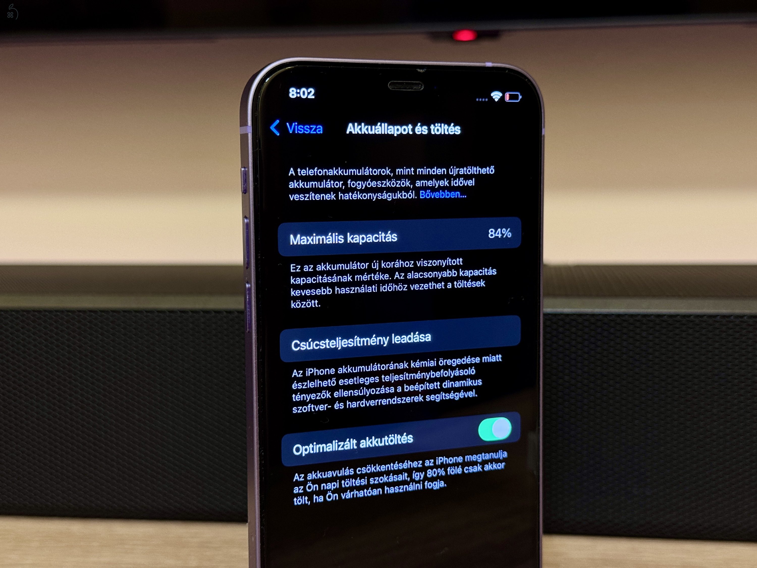 iPhone 12 - 128GB, lila, 84%