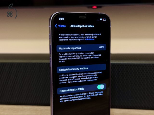 iPhone 12 - 128GB, lila, 84%